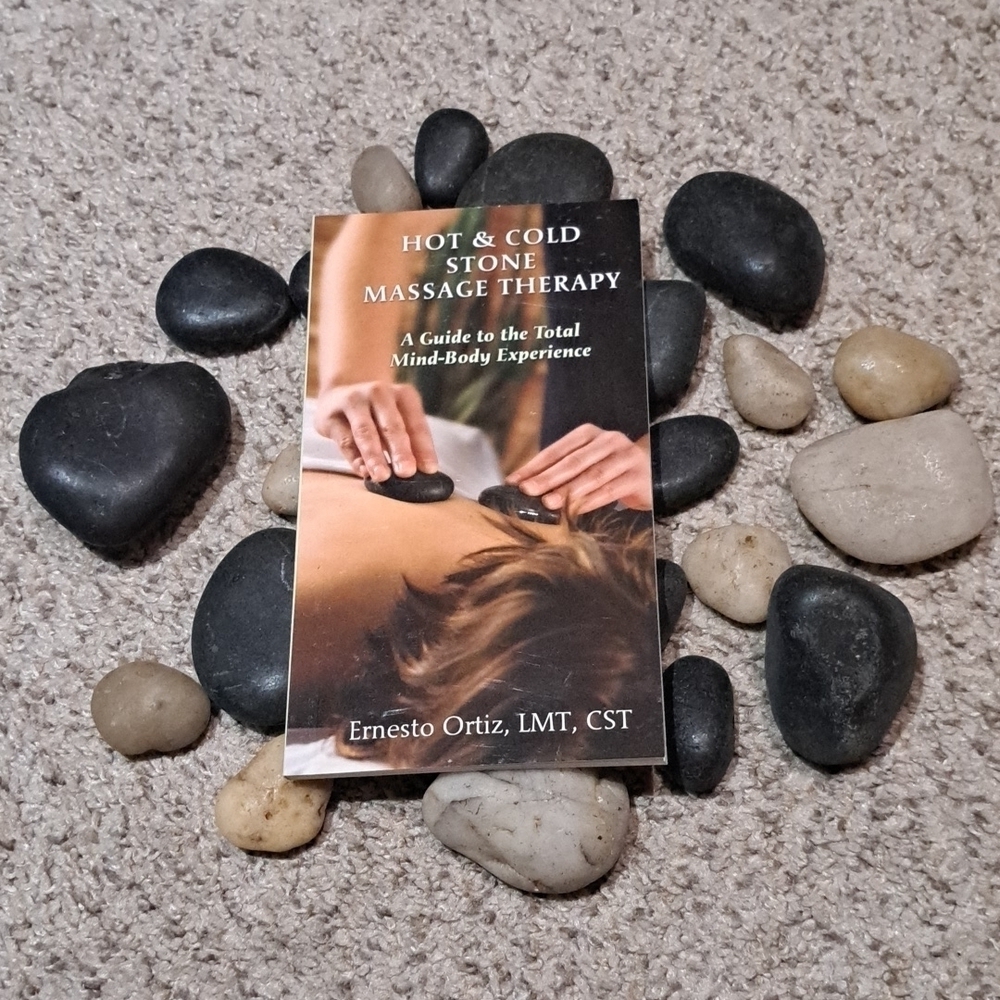 Hot & Cold Stone massage therapy ~ stones & book